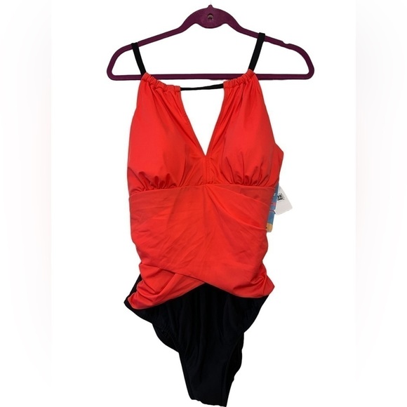 Swim Solutions one piece swimsuit size 16 - Picture 1 of 8